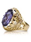 Ring Alexandrite 14K Yellow gold Vintage vrc020y